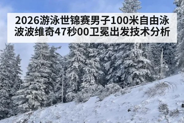 2026游泳世锦赛男子100米自由泳波波维奇47秒00卫冕出发技术分析 - jiuyou game